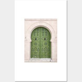 Green door, handcrafted Posters and Art